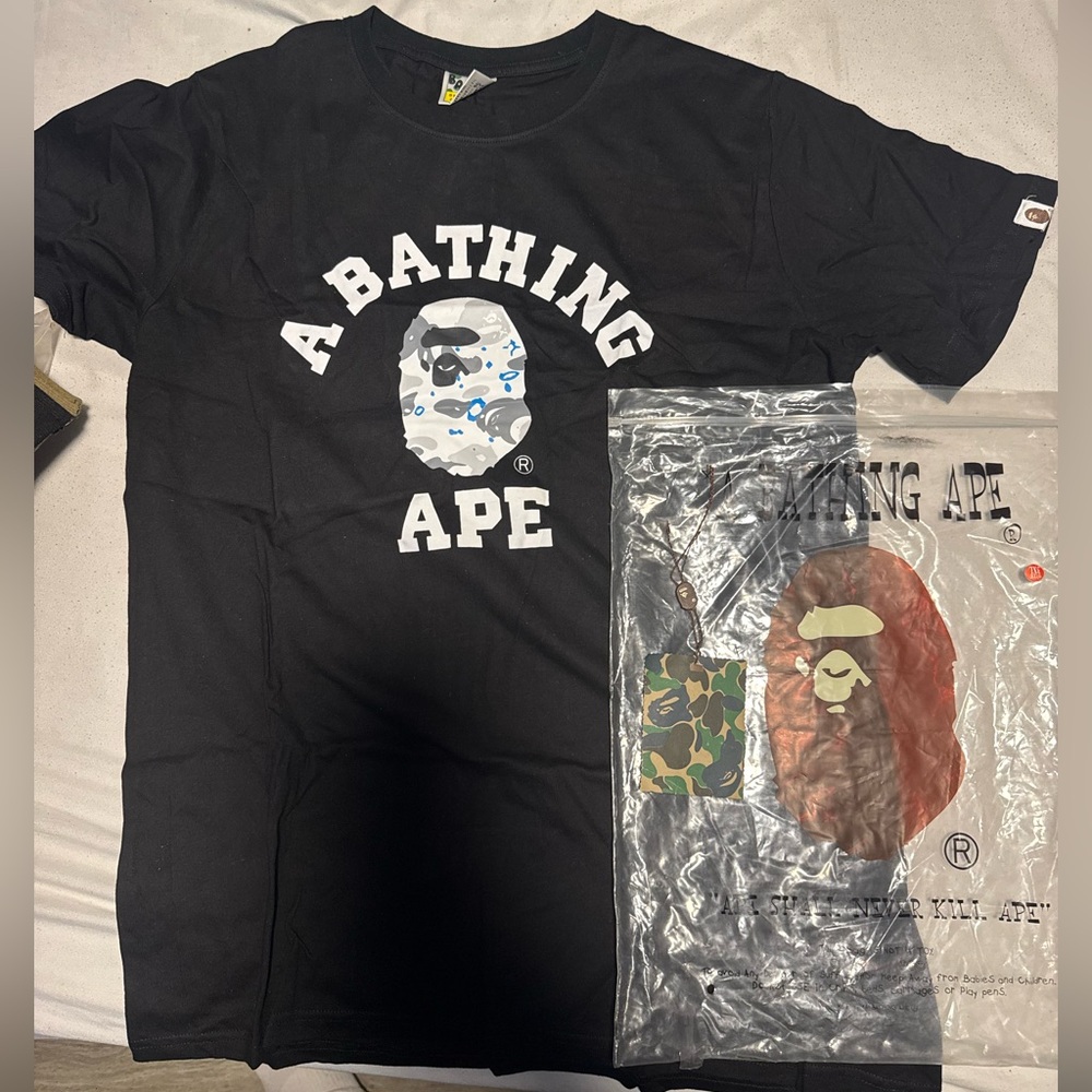 Black and Blue Bape T-Shirt (Like New)